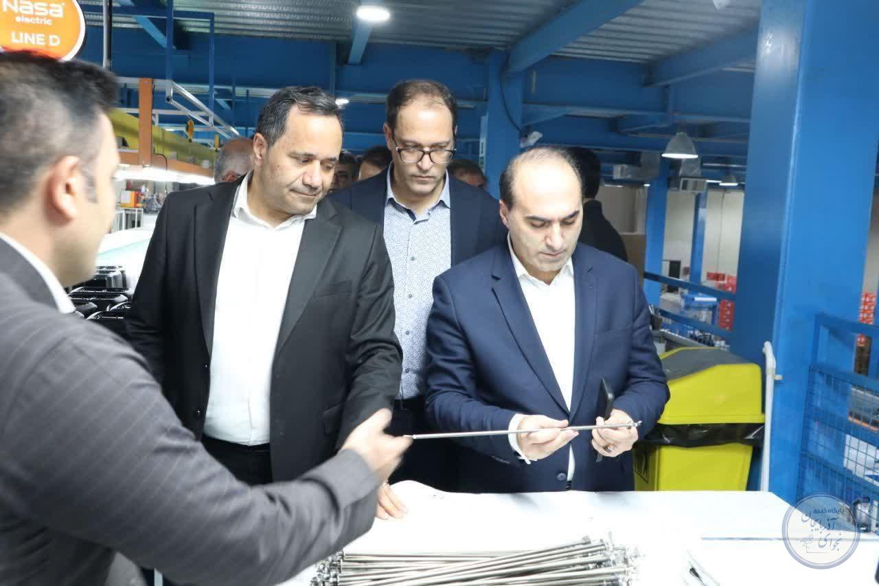 بازدید مدیران صنعت، معدن و تجارت شمال‌غرب کشور از یک واحد صنعتی در بانه