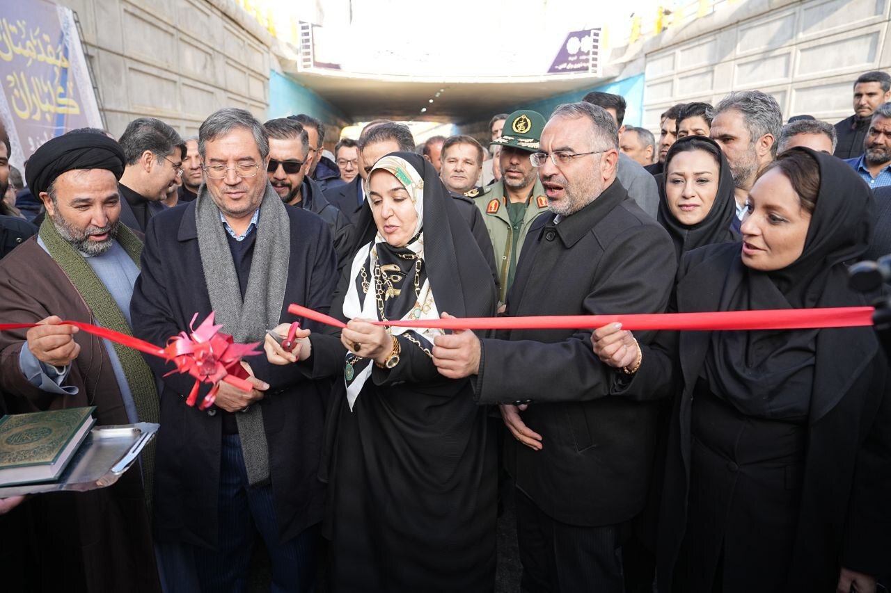 افتتاح پروژه زیرگذر شیخ صفی‌الدین اورموی در ارومیه